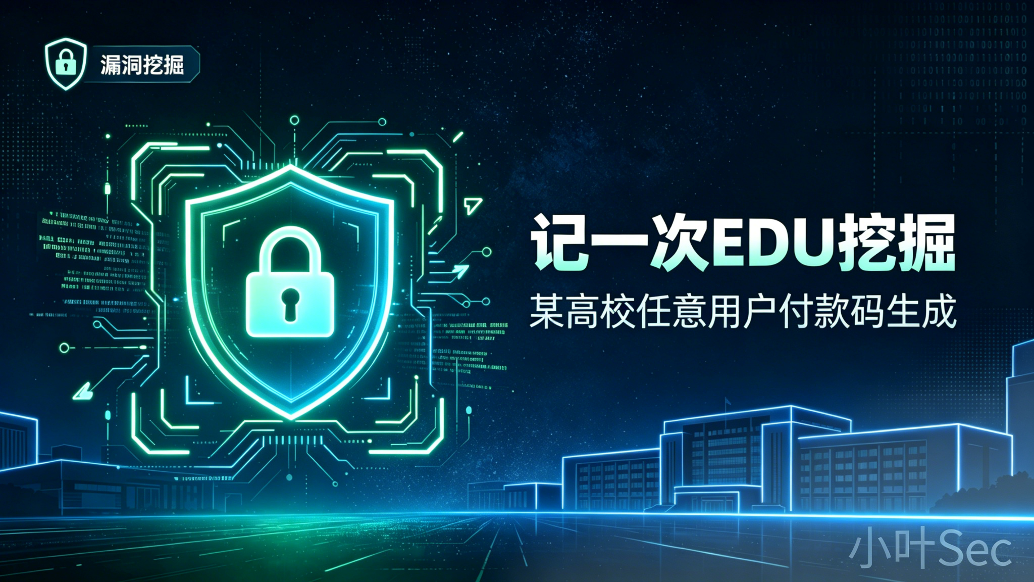 记一次edu挖掘--某高校一任意用户付款码生成
